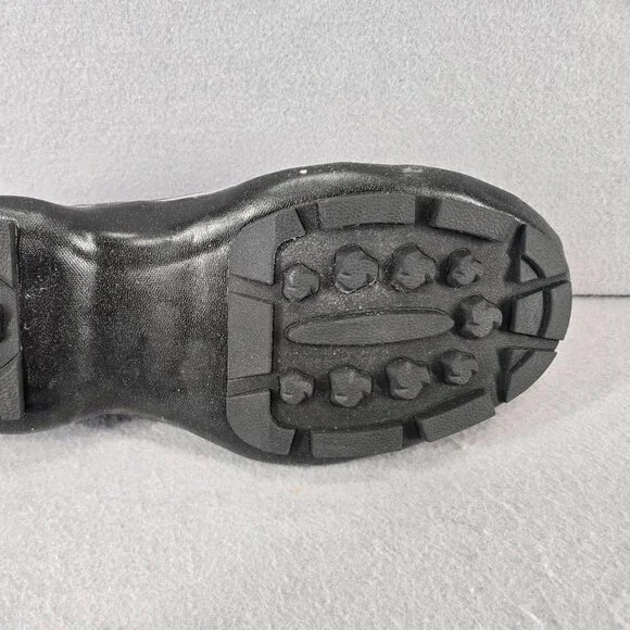 New Skellerup Quatro Safety 2 Buckel Moulded Sole Overshoe, Size 11, Blk/Gray
